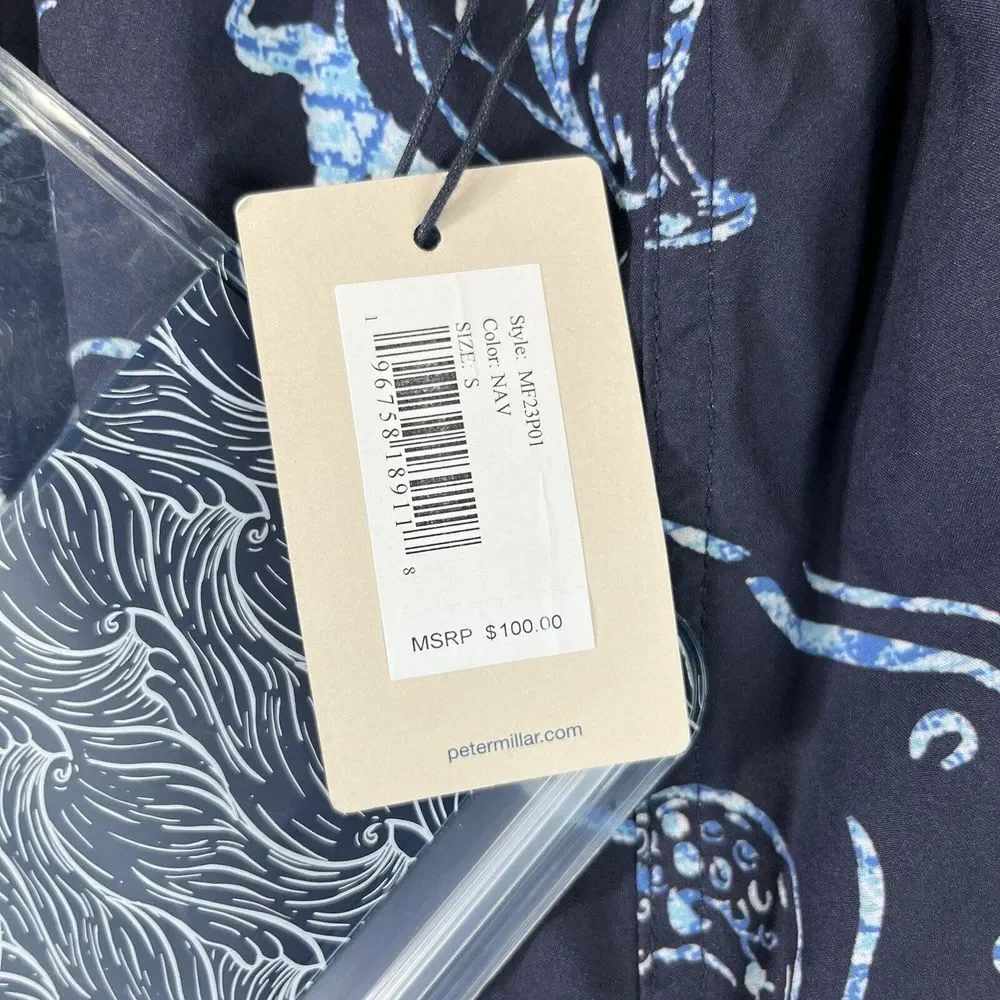 Peter Millar seaside‎ Octobatic Swim Trucks Men's shorts (S) new with tags navy